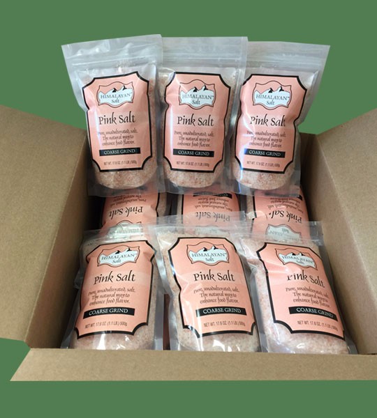 Himalayan Gourmet Salt Pink Coarse 500g 24 bags